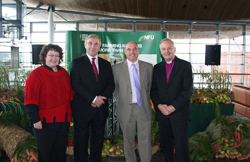 Sponsoring an event hosted by NFU Cymru, local Assembly Member Paul Davies paid tribute to the hard work of Welsh farmers and high quality of produce produced in Wales every year