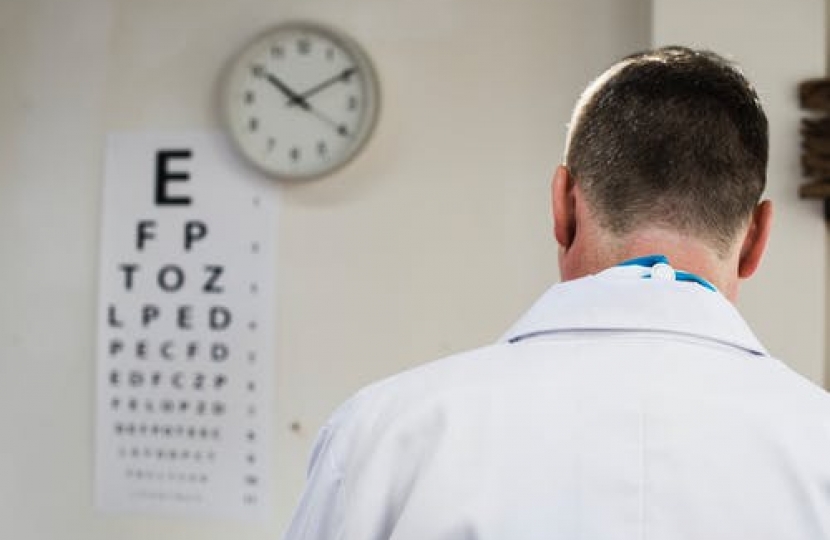 Ophthalmology services in Pembrokeshire have been raised in the National Assembly Chamber thanks to local Assembly Member Paul Davies